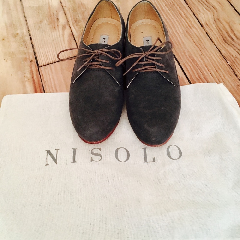 Nisolo Oliver Oxford in slate gray